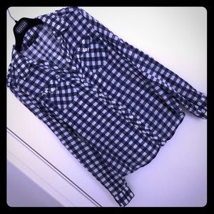 SANCTUARY (ANTHROPOLOGY) - blue/wht checked shirt!
